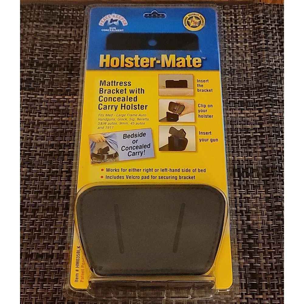 PSP Peace Keeper Holster Mate Mattress Bracket with 035 Concealed Carry Holster
